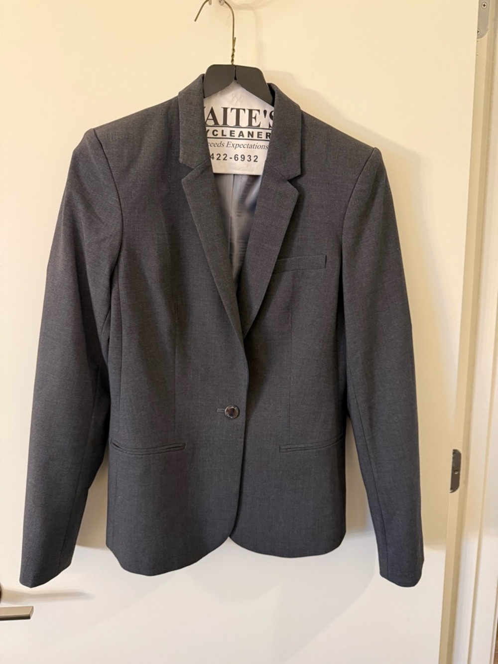 Calvin Klein Gray Lined Women's Blazer